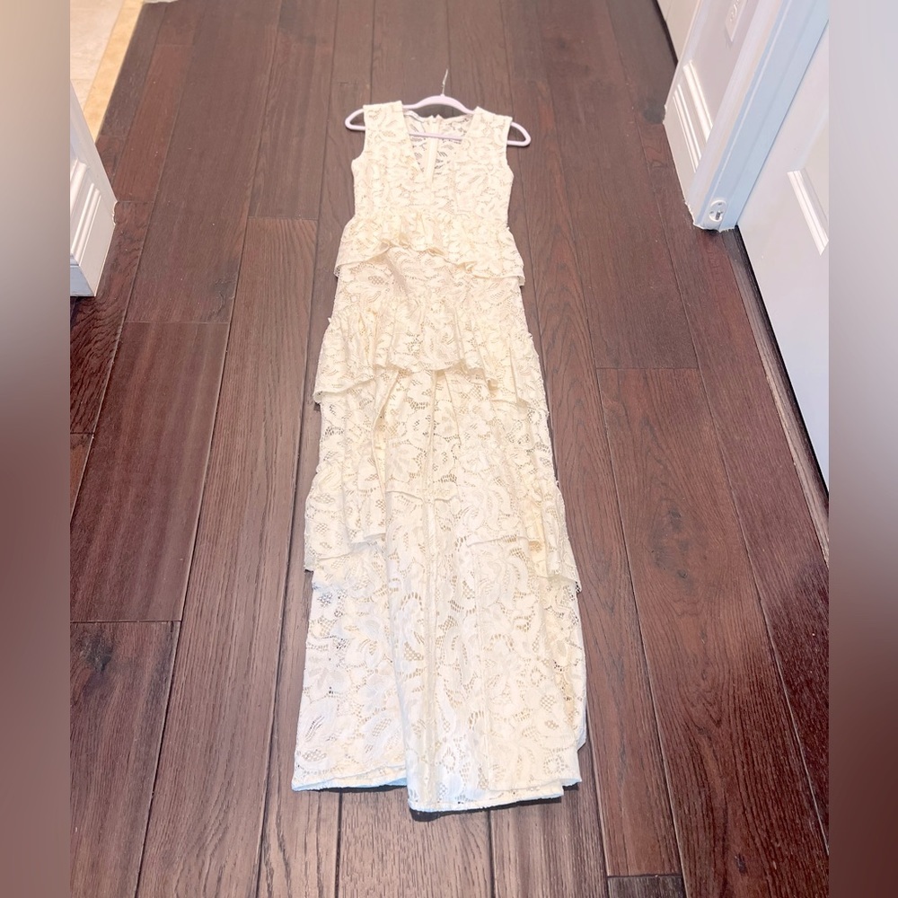 Alexis lace long dress